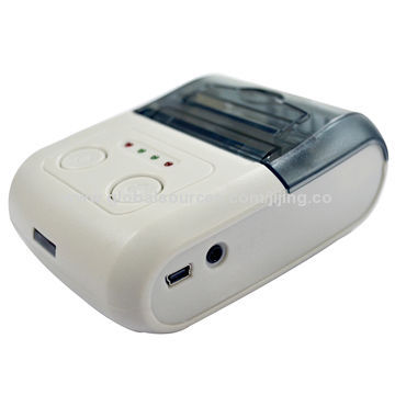 Portable Mini 58mm Bluetooth Thermal Printer, 10-90% RH Humidity and 80mm/Second Printing Speed