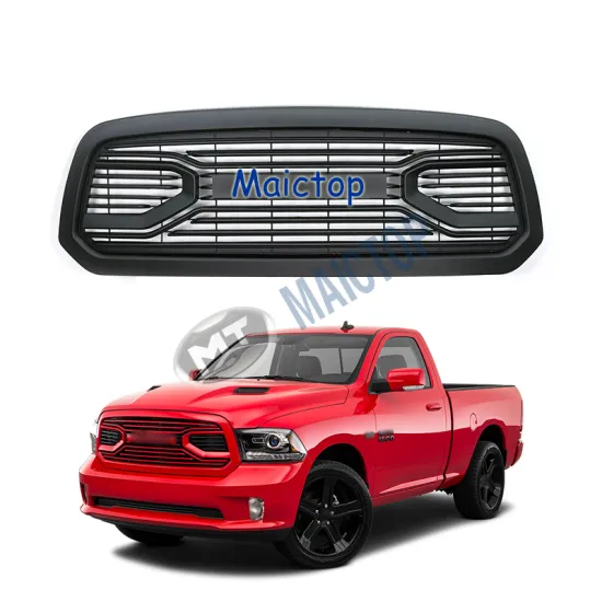 ABS Matte Black Front Bumper Grille for Dodge RAM 1500 2013-2018 Pickup