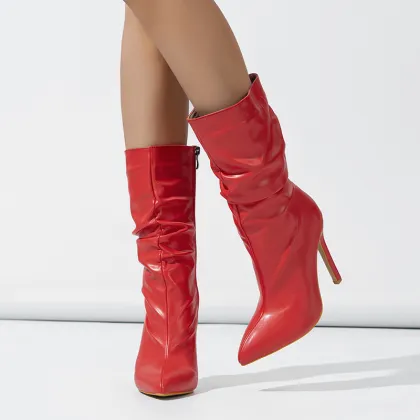 2025 Red Boots: Women's Half Boots - Dealer Price