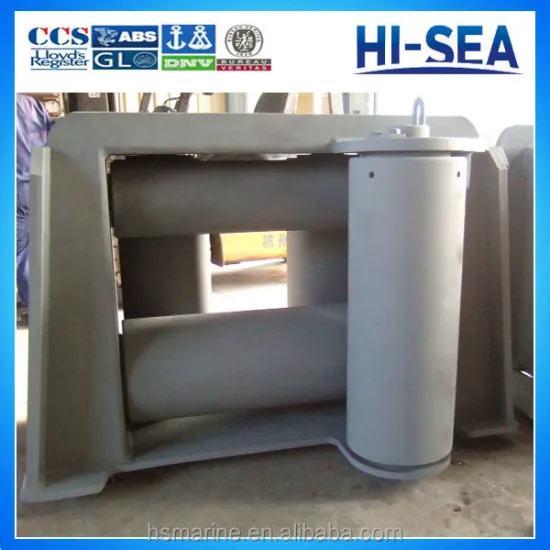 JIS F2026 Universal Fairlead with 5 Horizontal Rollers - Marine Castings
