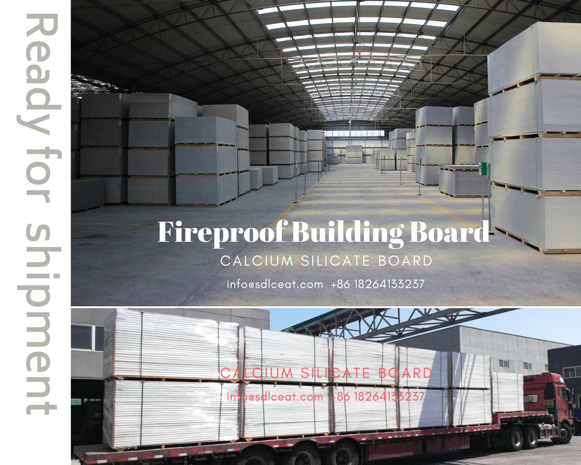 packing and shipment calcium silicate board