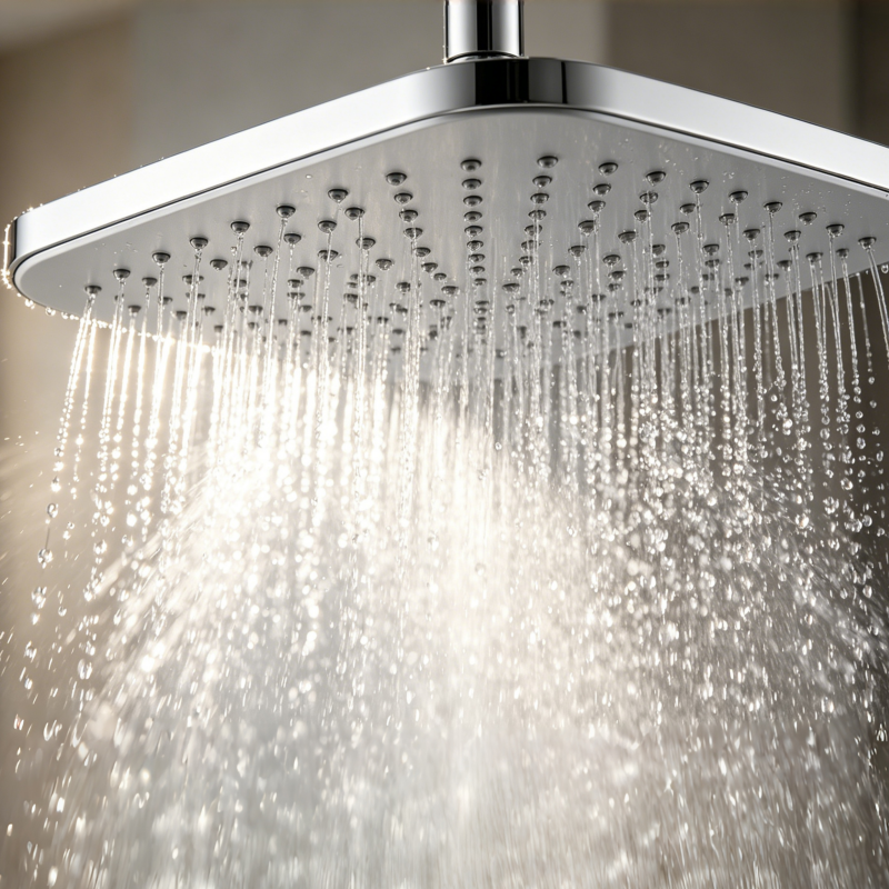 exposed pipe shower system