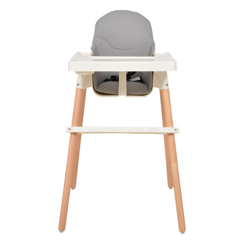 2-in 1 Baby High Chair With Beech Legs