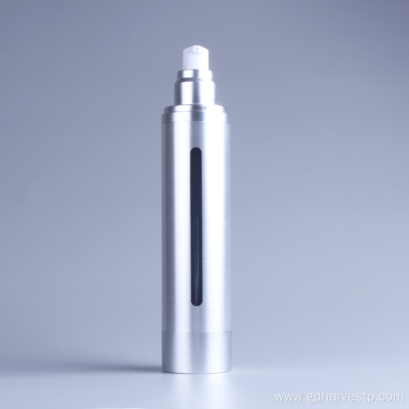 80ml 100ml 120ml Silver Airless Pump Bottle