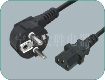 Schuko plug anc IEC C13 power cord