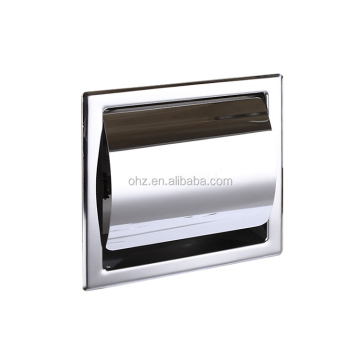 Wall-Mounted Toilet Paper Holder and Paper Towel Dispenser