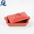 Ceramic Baking Handle Stoneware Bakeware With Lid