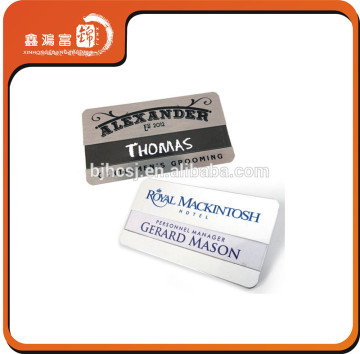 clearly printing brand logo name badge