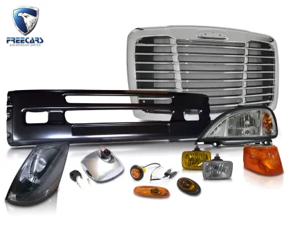 Replacement American Truck Parts 21-26020-006 21-26020-011 Black Central Bumper for FREIGHTLINER COLUMBIA