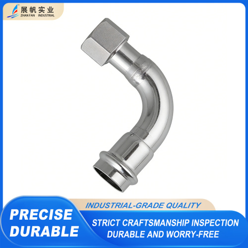 Codo de rosca interna de tubería de acero inoxidable de 90 grados