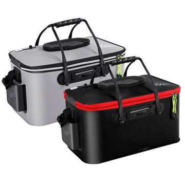 Collapsible Fishing Bucket & Portable EVA Fishing Tackle Bag