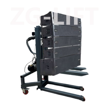 Electric Forklift Stacker for Sound System Equipment Load Lifting
