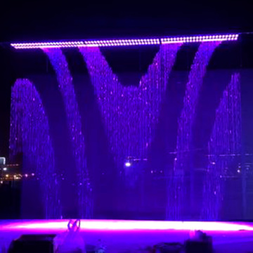 Cortina de água digital personalizada