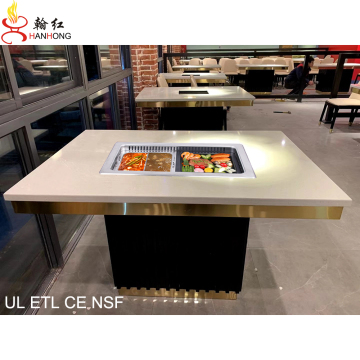 Commercial Smokeless Korean BBQ Grill Table for Restaurants