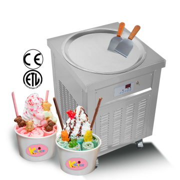 Kolice 55cm Round Pan Fry Ice Cream Machine with Free Shipping to USA