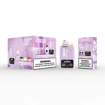 Razzbar Rechargeable Screen 40k Dual Flavor Twin Crystal