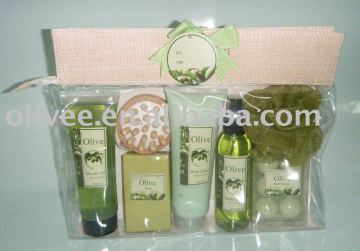 Bath gift set(body lotion,shower gel, body spray, bath fizzer)