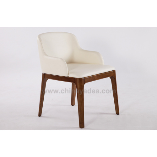 Solid Wood Grace Dining Chair With Armrest