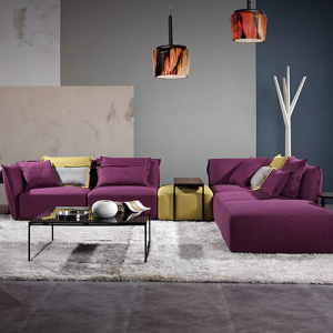 Tkanina tapicerowana narożna sypialna Sofa Set