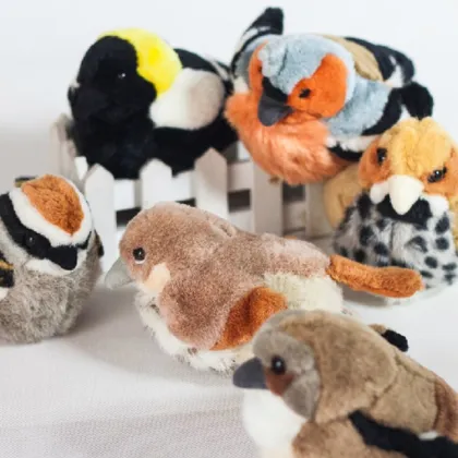 Plush Soft Toy Magpie Sound Bird Magpie Plush Toy