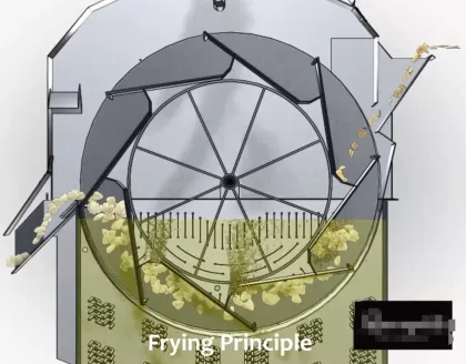 Short Frying Time Pellets Snack Machine with Star Wheel