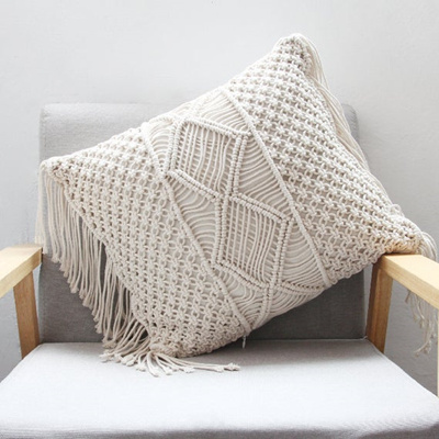 bohemian textured pillows