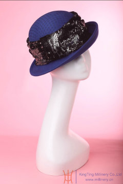 Ladies Winter Wool Pillbox Occasion Hats With Top Brand KINGTING