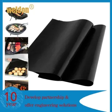 Lifetime Guarantee BBQ grill mat used on any BBQ Grill or as Pan Liner