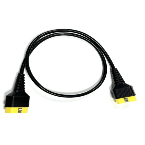 Cavo di prolunga diagnostico OBDII da 16 pin maschio a maschio, connettore giallo da 1020 mm