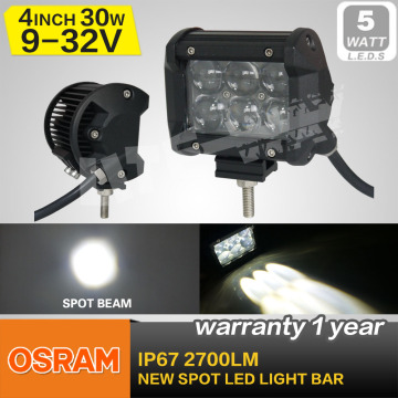 30W LED Light Bar, 6PCS*5W (osram LED) , LED Driving Light, for ATV/UTV/off Road Car/Mining, for Pair