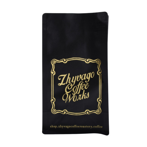 Blackout aanpasbaar papier Mylar Black Coffee Pouch