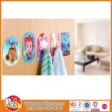 Carton plastic magic printing magic plastic wall hook