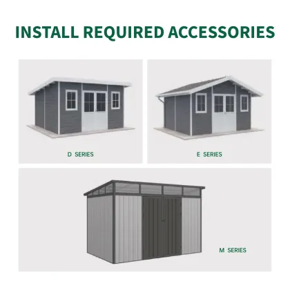 Detachable Professional WPC Function Patio Office Storage Sheds