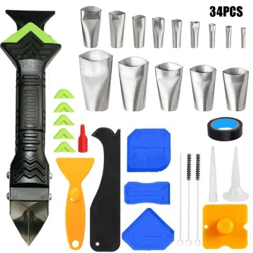 34 Pcs Plastic Caulking Remover Tool Kit