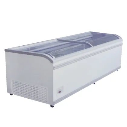 Supermarket Combined Island Freezer/Curved Glass Island Chiller