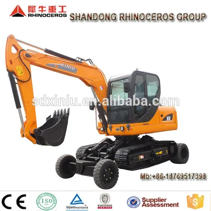 China Rhinoceros Wheel Excavator With Cheap price X8