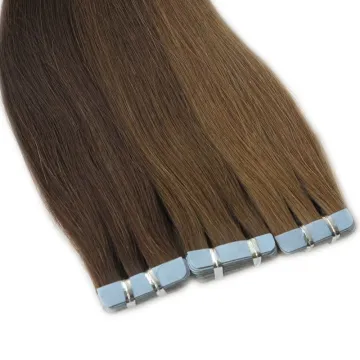 Wholesale Russian Remy Double Drawn Tape In Hair Extensions Full Cuticle Human Tape Hair