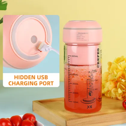 Portable USB Mini Juicer Blender for Travel Water Bottles