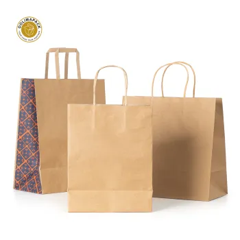 Hot Selling OOLIMAPACK Restaurant Food Paper Bags with Twisted Handles
