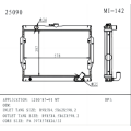 Radiateur pour Mitsubishi L200 1987-> 1991