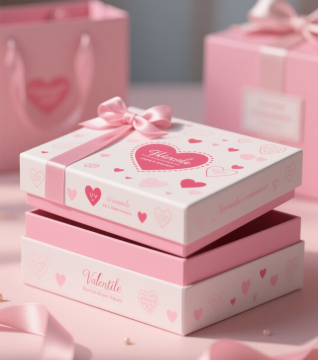 Caja de regalo de embalaje del día de San Valentín