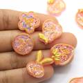 100Pcs Golden Edge Glitter Frucht Herz Erdbeer Birne flache Rückseite Planar Resin Cabochon für DIY Handwerk