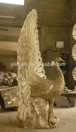 BRONZE peacock carving YL-K182