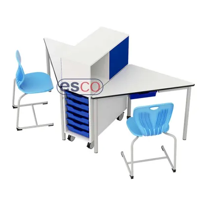 Group Square School Table with Storage