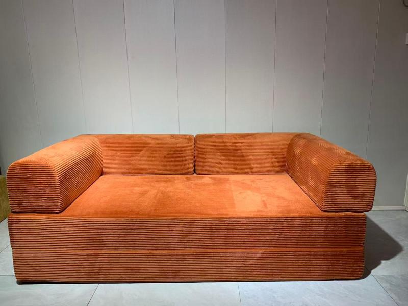 Space-Saving Compressed Sofa Design