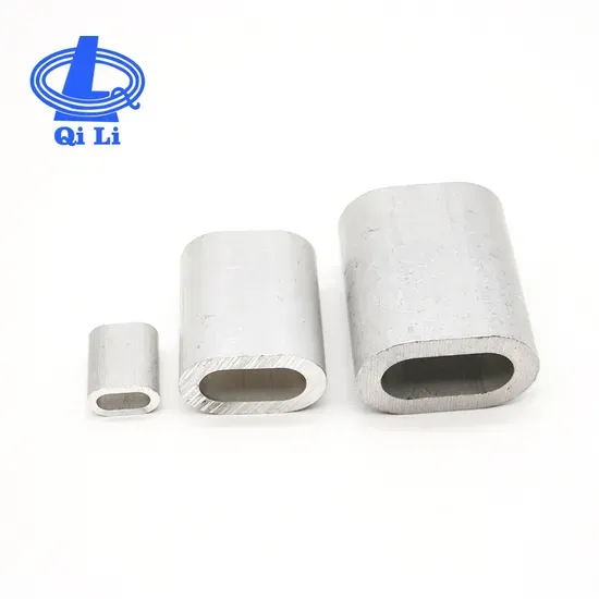 Wire Mesh Accessories: US Type Wire Rope Oval Aluminum Ferrule