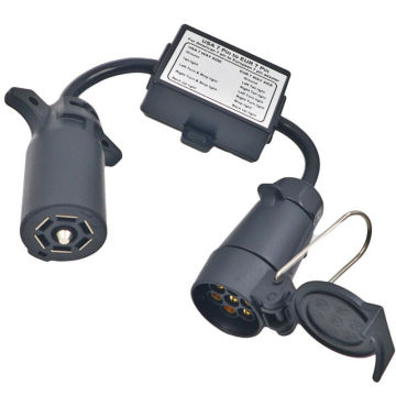 7-Pin Blade Socket Converter: USA to EU 7-Way Stop Brake Signal Trailer Connector