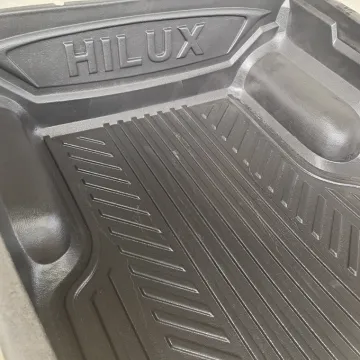 the best custom fit drop-in HDPE Pickup bed liner for Hilux Revo easy installation anti slide waterproof rear protection cover