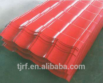 Pre-painted corrugated steel sheets
