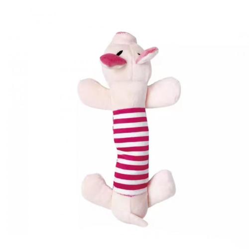 Pet de peluche de palo de lechón de color rosa